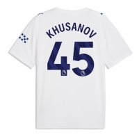 Camiseta Manchester City Abdukodir Khusanov #45 Tercera Equipación Replica 2026-27 mangas cortas